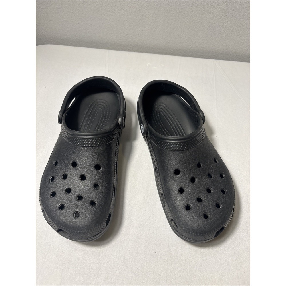 Crocs Classic Clog Black M8 W10 Unisex Slip On Comfort Shoes Ventilated